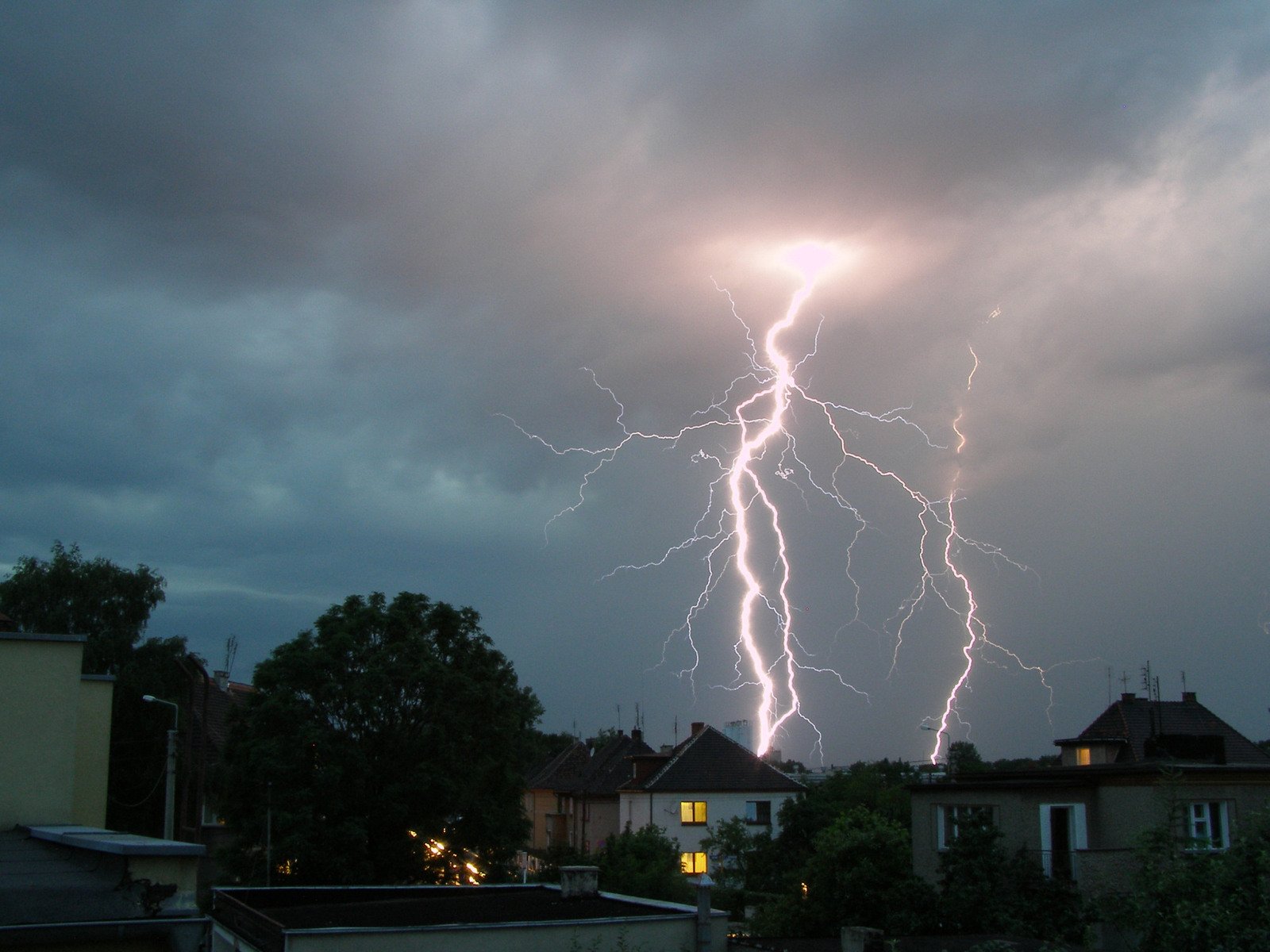 Roof Struck By Lightning